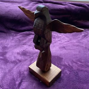 Hand Carved Wooden Totem Pole